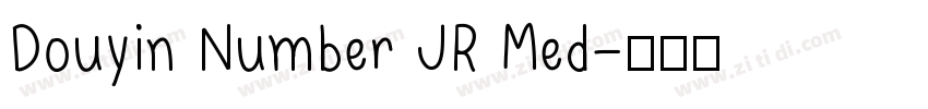 Douyin Number JR Med字体转换